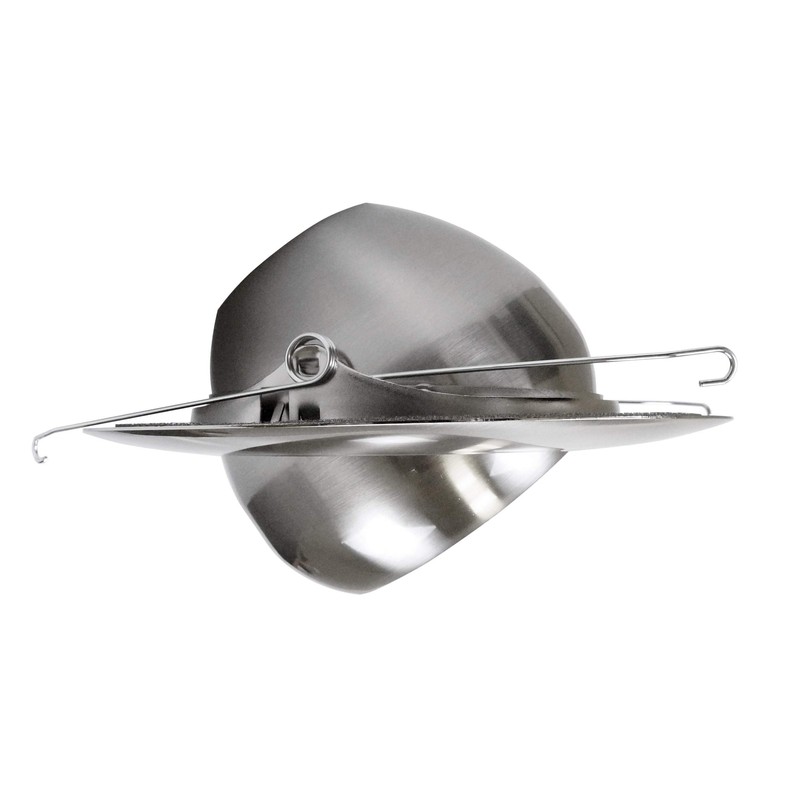 NICOR Lighting 6 inch Nickel Recessed Eyeball Trim Designed for