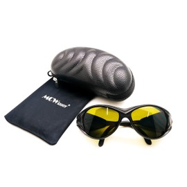 MCWlaser Laser Safty Protective Goggles Glasses 190-450 & 800-2000nm Typical for 355nm 405nm 445nm 450nm 808nm 980nm 1064nm 1085nm 1320nm 1342nm 1470nm 1550nm Absorption Type EP-5 Style 2