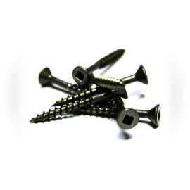 New Package of 50 (pcs) 8 x 1-1/2 Square Flat Head Wood Screws (Plain and Lubed) Set #TR-0244F Warranity by Pr-Mch