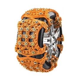 Snow Tire Chains for Volkswagen VW Taos (AWD) 2022-2024, Snow Chains for Car, Emergency Anti Slip Chains for SUV/Trucks, Tire Chains, for 6.5 - 11.2in Wide Tires,with Storage Bag and Tools, 6pcs