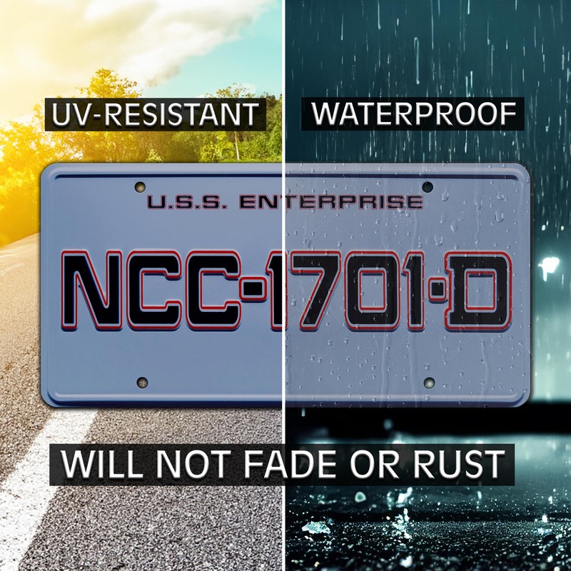 Star Trek: The Next Generation | NCC-1701-D | Metal Stamped
