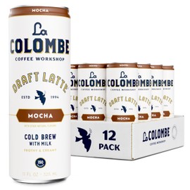 La Colombe Coffee, Mocha Draft Latte, 11 fl oz Cans (Pack of 12), Coffeehouse Quality Cold Brew, Specialty Grade Coffee Beans, Ready-to-Drink On-the-Go