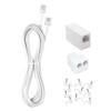 Long Telephone Extension Cord 10 FT, White, Phone Cable Line