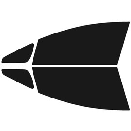 Velocity Car Film Front Set Wish Compatible ZGE20 ZGE21 ZGE22 ZGE25 Dark Smoke