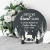 Hunting Memorial Stone, Gone Hunting in Heaven Slate Garden Stones,