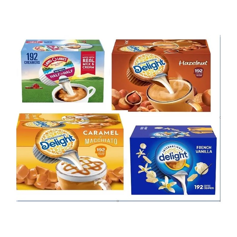 International Delight Coffee Creamers Singles 192ct - Choose - Vanilla,