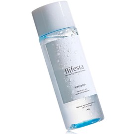 Bifesta Eye & Lip Micellar Makeup Remover 4.9 fl oz (145ml) – Dual-Phase Waterproof Makeup Remover, Non-Greasy, Fragrance-Free by MANDOM, Made in Japan