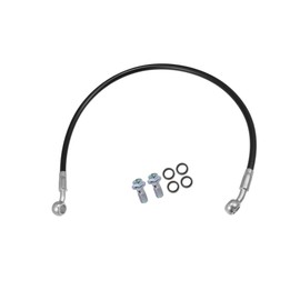 Partuto Brake Hose Motorcycle Hydraulic Brake Line Oil Hose Pipe Fitting for ATV Motorcycle Motocross Racing Bike 50cm Black 1 Set Replacement