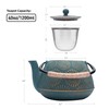MILVBUSISS Cast Iron Teapot, 40oz Tea Kettle with Infuser for