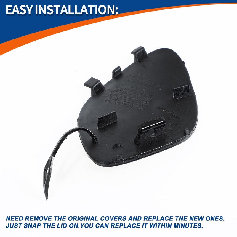 A ABSOPRO CALICHE BLUE FRONT BUMPER TOW HOOK COVER CAP