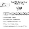 Aka Gioielli ® - Solid 925 Sterling Silver Necklace for