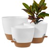 FaithLand 3-Pack Large Planter Pots, 12 10 9 Inch Self