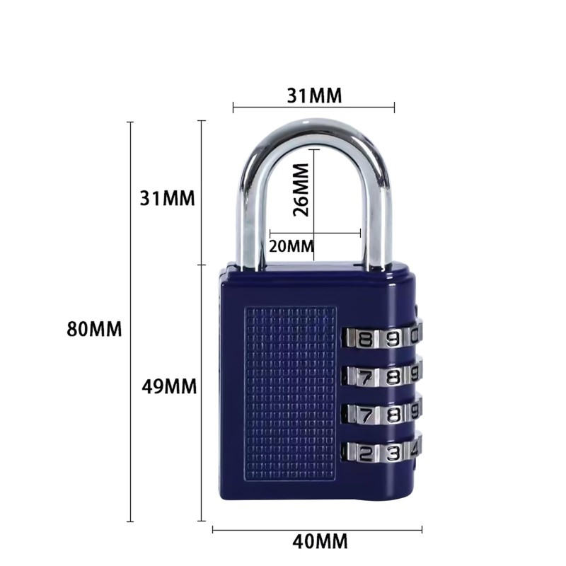 HRLORK Combination Padlock 1 Packs School Locker Lock Outdoor Weatherproof