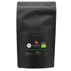 baba GOURMET - Original Organic Zaatar Spice 100 g Pack - 100% Natural from Lebanon - Zatar Spice Mix for Traditional Oriental Dishes - Satar Natural without Additives and Flavours