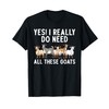 Cool Goat Design For Men Women Animal Farming Goat Lover