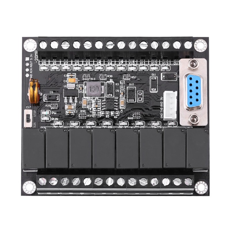 DC 24V PLC Regulator FX1N-20MR Industrial Control Board Programmable Logic