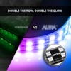 OPT7 Aura DreamColor Interior Light Strips, 4PC Double RGB-IC LED