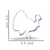 4.5 inch Large Turkey Cookie Cutter - Stainless Steel