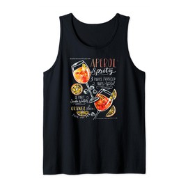 Aperol Spritz Recipe Cocktail Tshirt Perfect Drinking Gift Tank Top