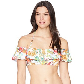 Bleu Rod Beattie Women's Standard Swimsuit Bottom Spring Swim, Bikini top White, 6