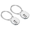 PATIKIL Combination Lock 12 Inch, 2 Pcs 3 Digit Outdoor