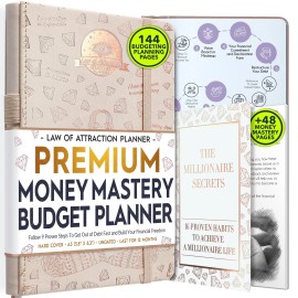 Freedom Mastery Financial Planner, Monthly Budget Planner and Monthly Bill Organizer - 12 Mon...