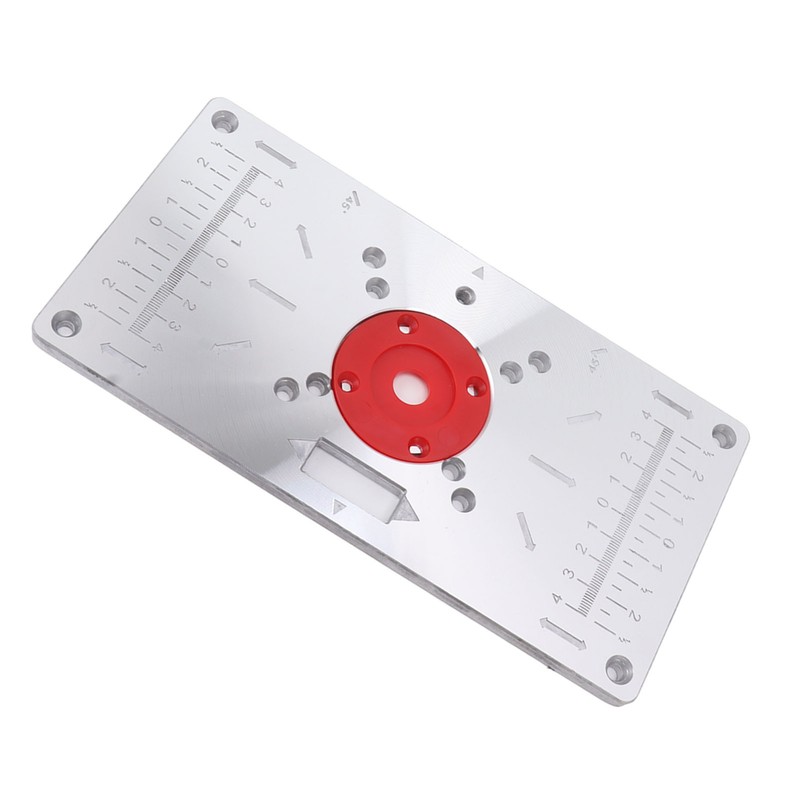 Router Table Insert Plate Woodworking Aluminum Router Plate with 4