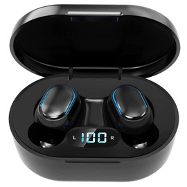 Wireless Earbuds, Bluetooth 5.3 Headphones HiFi Deep Bass with Mic ,120H Playtime LED Display ,IPX7 Waterproof Button Control True Wireless Earphones,One-Step Pairing,In-Ear Noise Reduction Headset