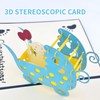 3D Baby Shower Pop Up Card for Boy, New Congratulations
