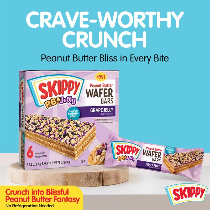 SKIPPY P.B. & Jelly Peanut Butter And Grape Jelly Coated
