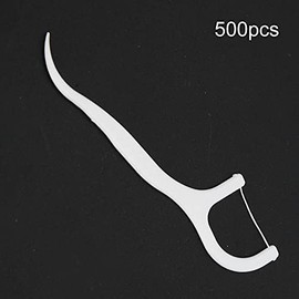 YUYTE Floss Picks Travel Flossers Dentales, Utensilios De Limpieza 500 Unidades De Alta Dureza Dientes Profesionales Palillos De Dientes Con Hilo Dent