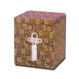 Top Gold Filled Box for Hulls / Purple / 4 inch (4 cm) / Cremation Urn Cover / Cremation for Family Funeral / Particular Ashes / Hand Held / Pets