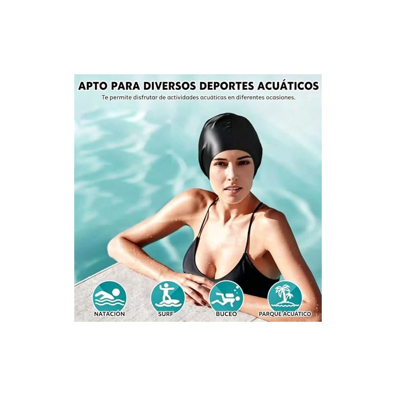 Gorros de Natación para Pelo Largo | Pelo Largo, Natación,