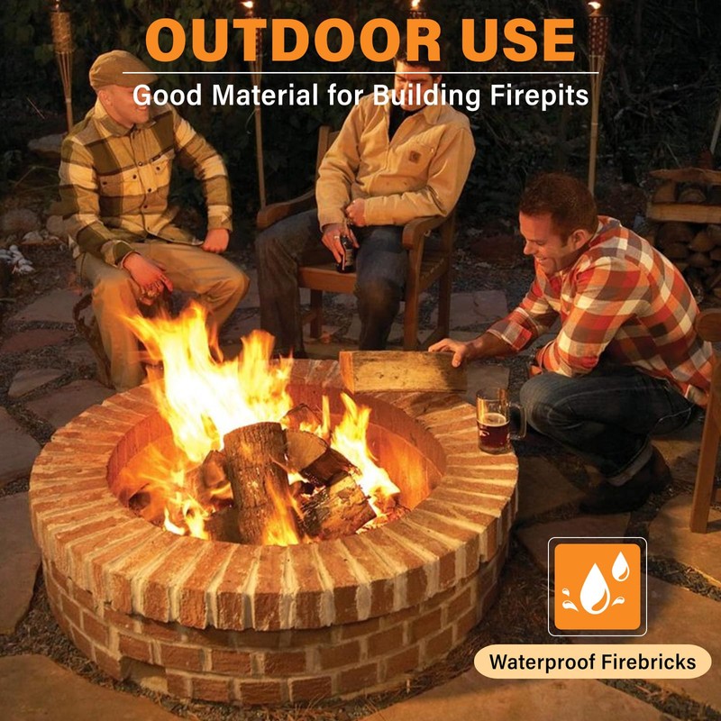 Fire Bricks, Food Grade Woodstove Firebricks, 3000F, Size 9″ x