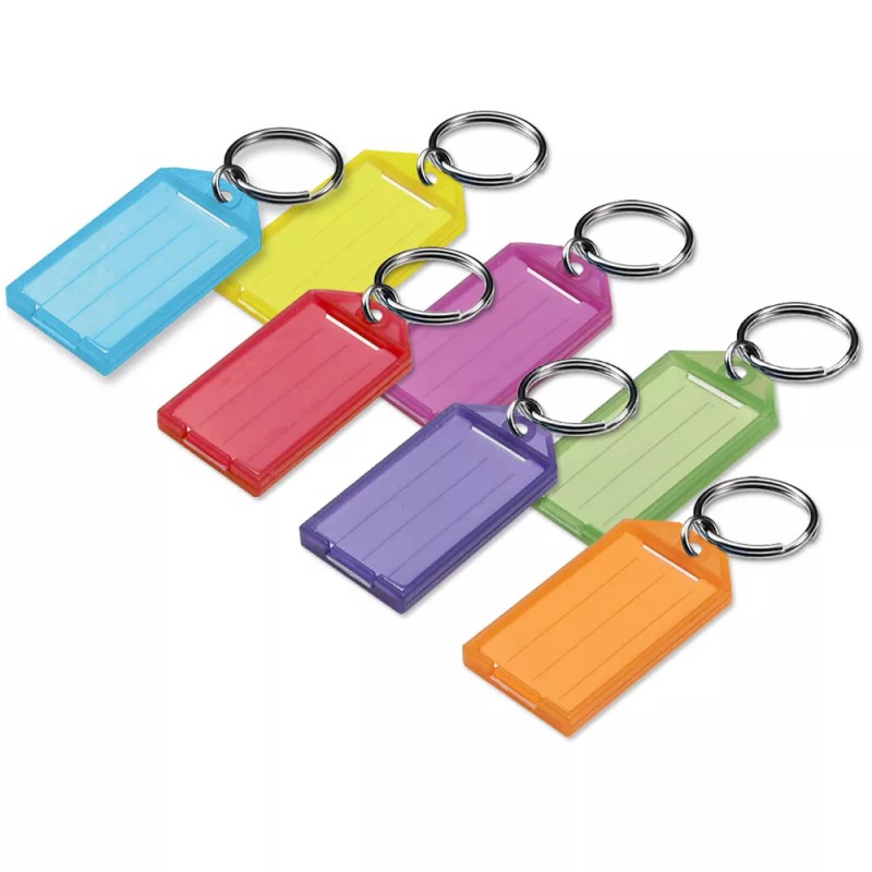 Lucky Line 60502 Key Tag with Flap & Split Ring