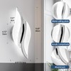 CANEOE Modern LED Wall Sconce 6000K Cold White Chrome Indoor