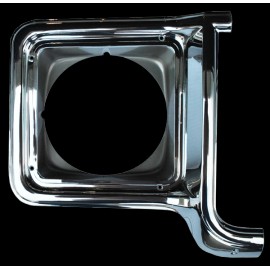 Keypart 73-78 Chevy C10 Truck LH & RH Chrome Headlight Bezels (Pair)