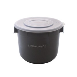 Will Max 351732 Food Container (Round), 6L, Made in Japan, Gray/Translucent