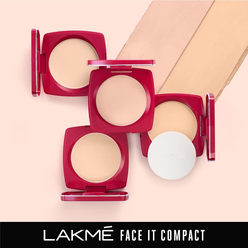LAKMÉ Face It Compact, Coral, 9 g