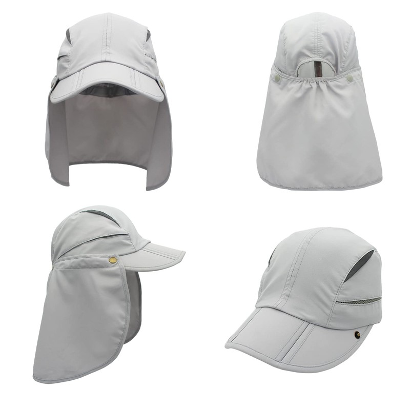Huakunda Hat with Neck Protection, Removable, Multi-Purpose Summer Sun Hat,