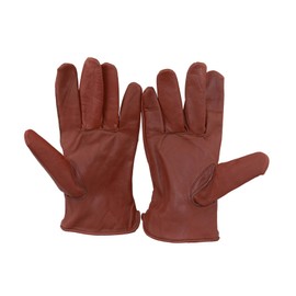 Black Jungle Leather Gloves for Riders and Bikers Women Men Gloves, brown