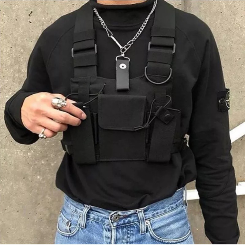 Estuchelandia Pechera Bolso De Pecho Tactico Chaleco Tipo Bullet Hip