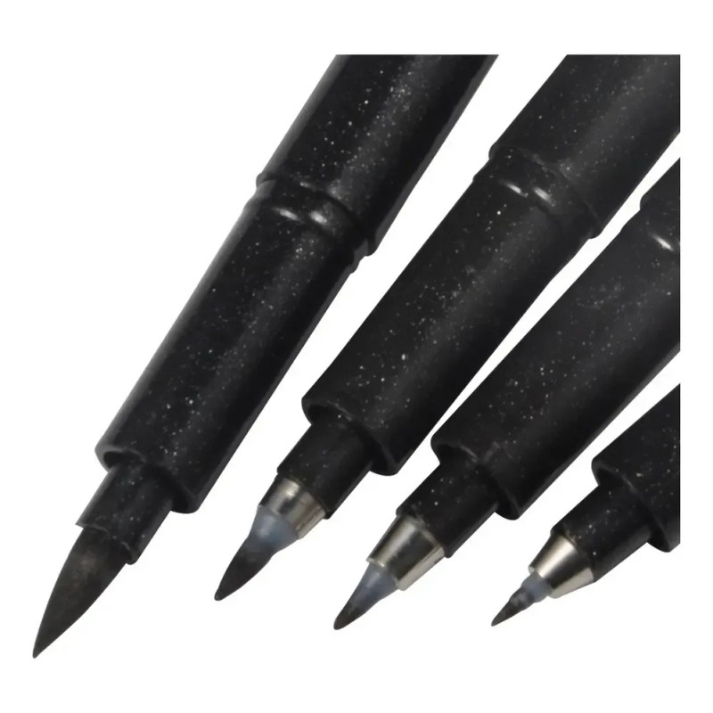 Pack De 4 Bolígrafos De Caligrafía, Punta De Pincel Suave,