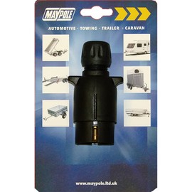 Maypole 021 7-Pin Plug , Black
