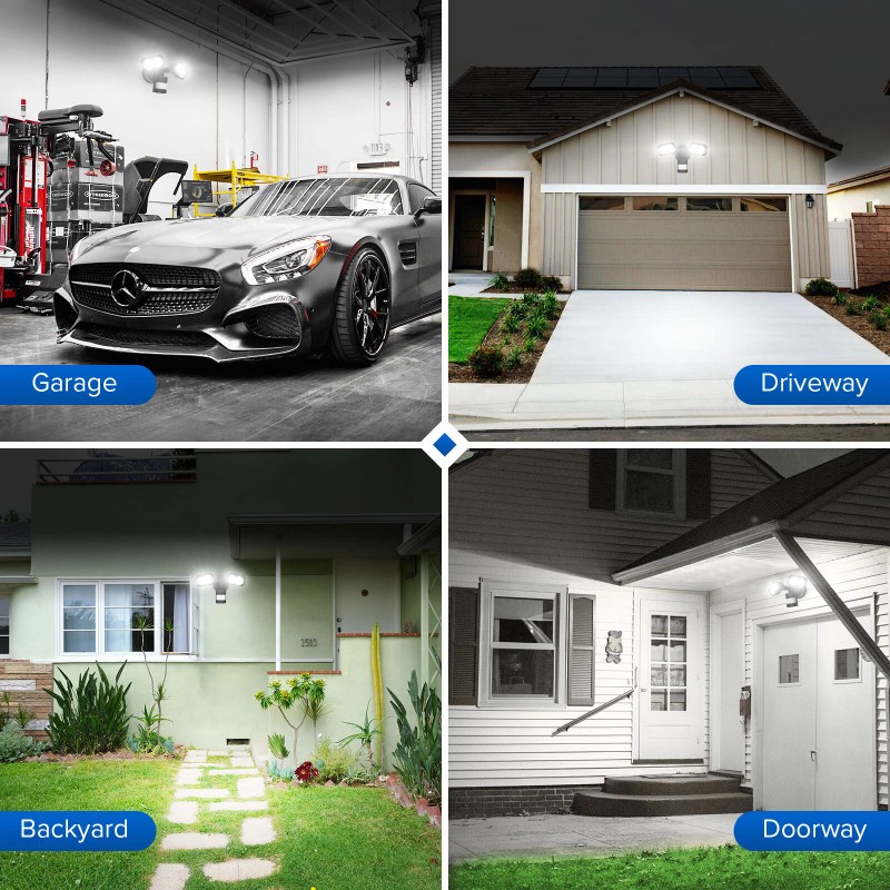 SANSI Outdoor Security Light 1800LM LED Motion Sensor 18W Night