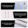 2-in-1 Manicure Cuticle Pusher,Stainless Cuticle Pusher Tool,Loop & Beveled Head
