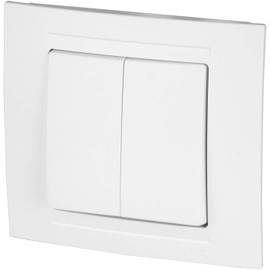 Flush-Mounted Series Switch, Plug-In Terminal, All-in-One, Series M1 Pure White