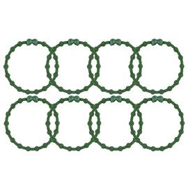 Army Green PRO Hair Ties: Easy Release Adjustable for Every Hair Type PACK OF 8