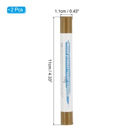 PATIKIL Furniture Repair Crayons, 2 Pcs Wax Wood Filler Sticks Wood Wax Crayons for Scratches Wood Floor Holes Tables, Wood Color