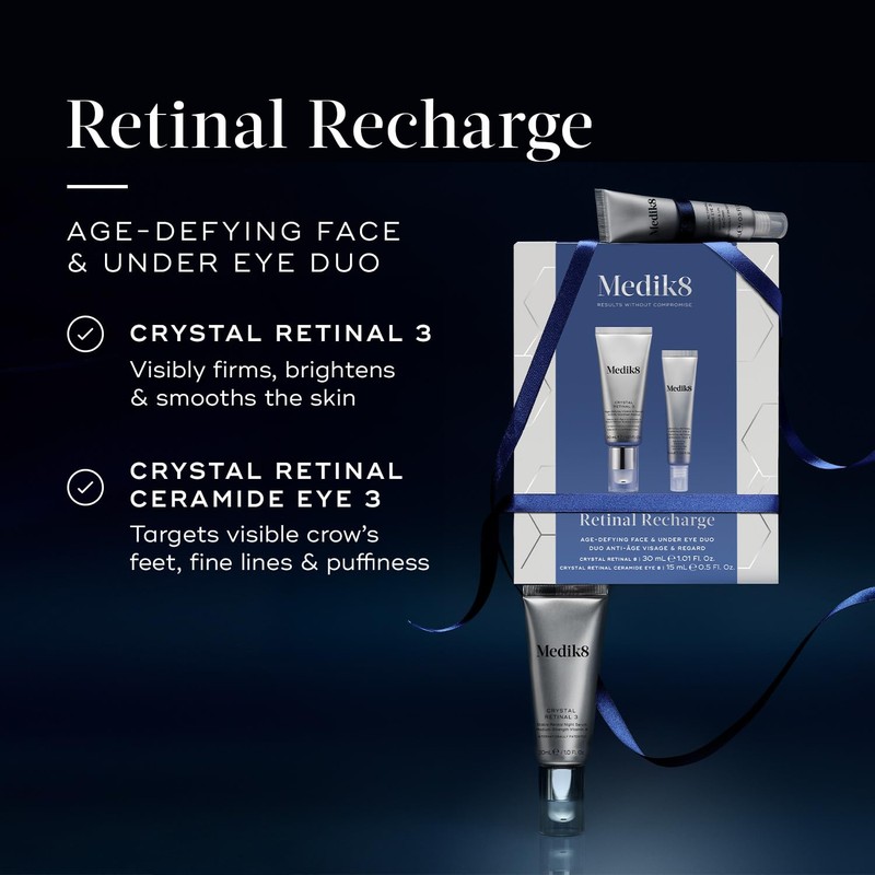Medik8 Retinal Recharge, Age-Defying Face & Under Eye Duo